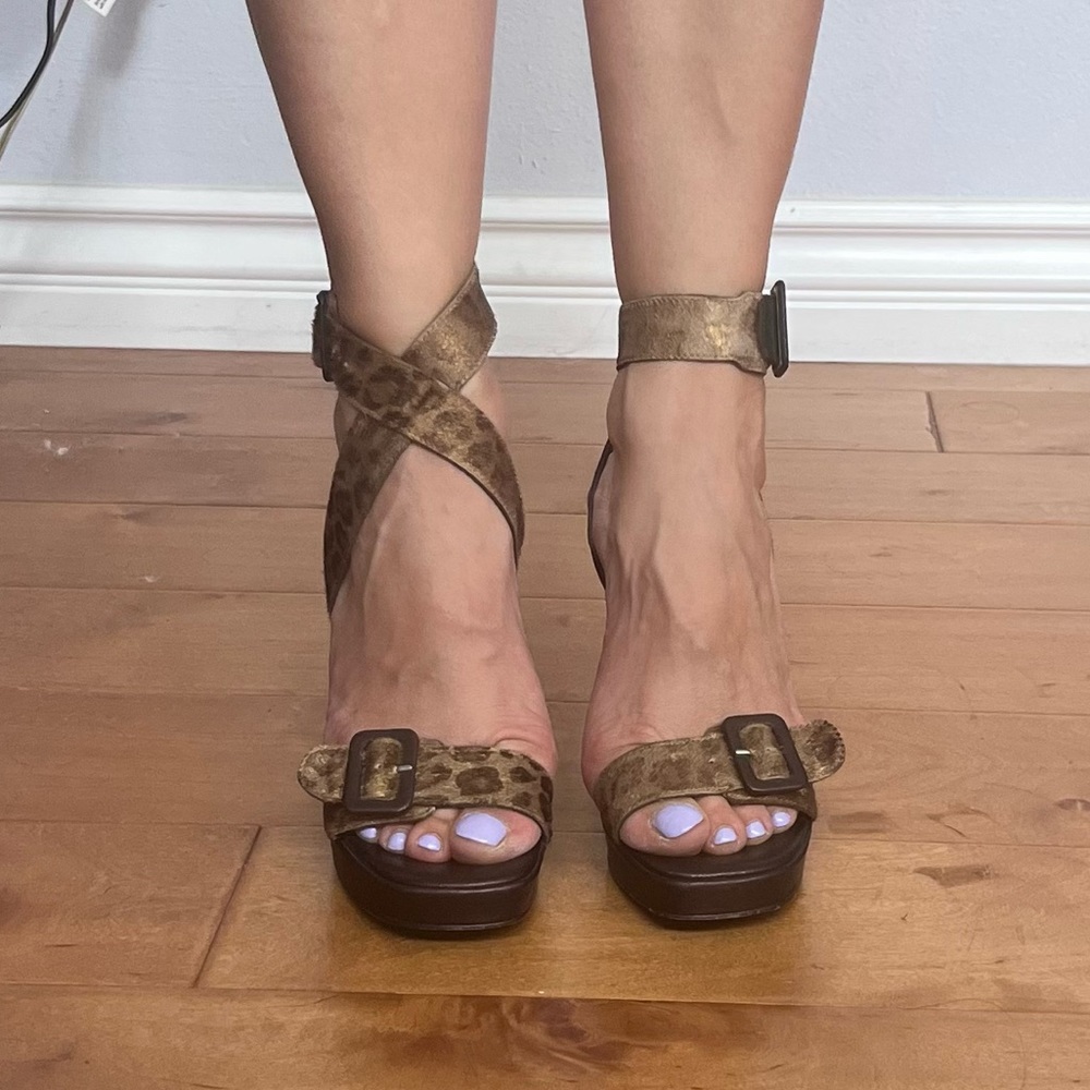 Brown and black Cheetah print Heels from Donald J. Pliner